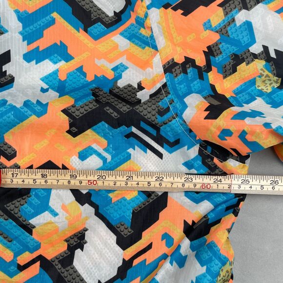 LRG Jacket Mens XL You's A Toy Hooded Windbreaker Multicolor Ripstop Full Zip - Picture 7 of 13